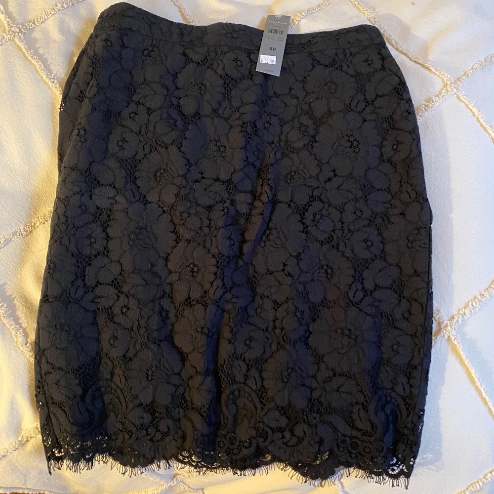 Ann Taylor Lace Pencil Skirt
